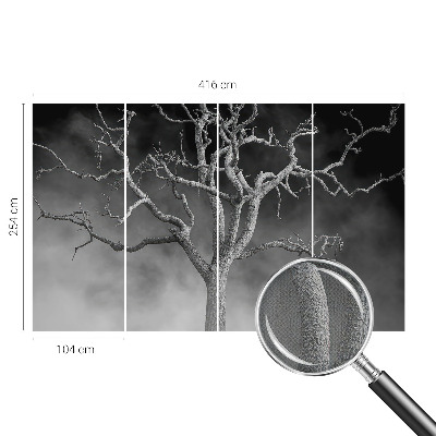 Samolepilna fototapeta z motivom meglenega drevesa