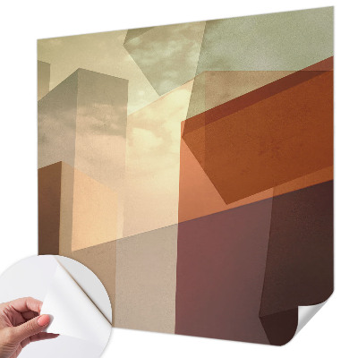 3D fototapeta z abstraktnimi oblikami