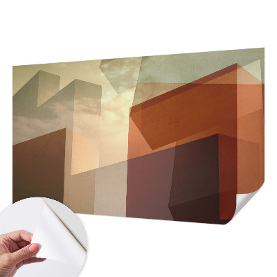 3D fototapeta z abstraktnimi oblikami