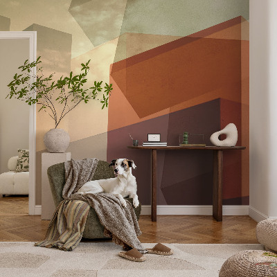 3D fototapeta z abstraktnimi oblikami