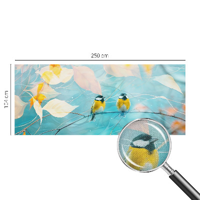 Fototapeta za otroško sobo z motivom pomladnih ptic