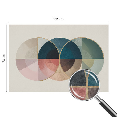 Otroška fototapeta z geometrijskim vzorcem v umirjenih barvah