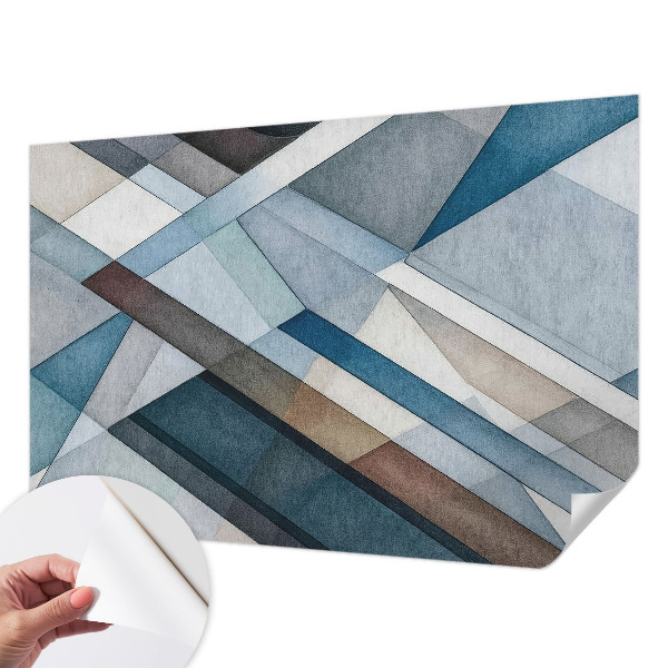 Samolepilna fototapeta za spalnico z motivom abstraktne geometrije
