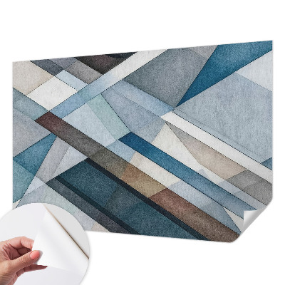 Samolepilna fototapeta za spalnico z motivom abstraktne geometrije