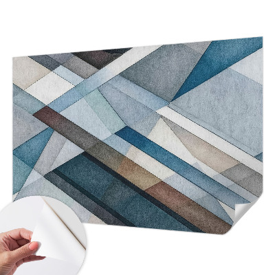 Samolepilna fototapeta za spalnico z motivom abstraktne geometrije