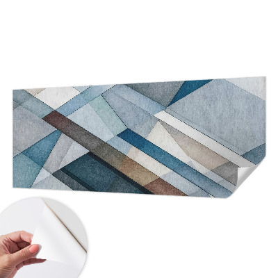 Samolepilna fototapeta za spalnico z motivom abstraktne geometrije