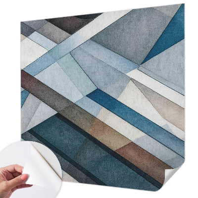Samolepilna fototapeta za spalnico z motivom abstraktne geometrije