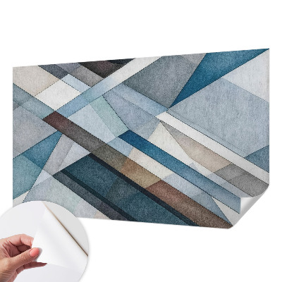 Samolepilna fototapeta za spalnico z motivom abstraktne geometrije