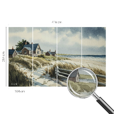 Samolepilna fototapeta za dnevno sobo Plažne sipine