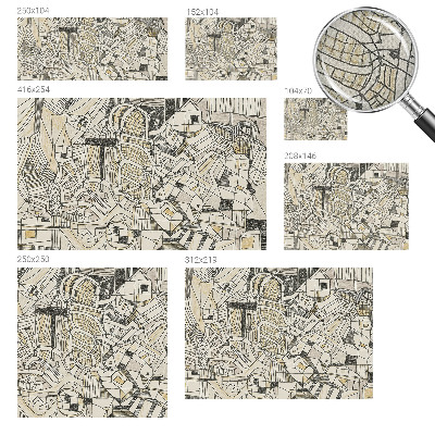 Samolepilna fototapeta z geometrijskim abstraktnim motivom