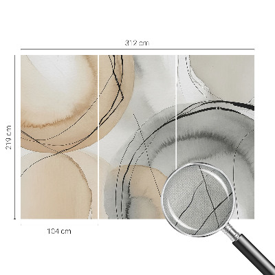 Samolepilna fototapeta z geometrijskim vzorcem z nežno harmonijo barv