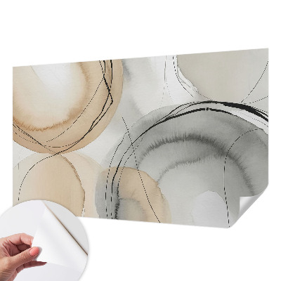 Samolepilna fototapeta z geometrijskim vzorcem z nežno harmonijo barv