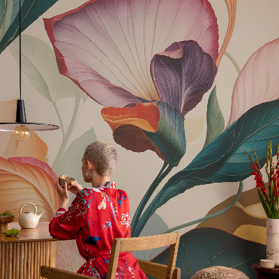 Otroška fototapeta Barvite rože