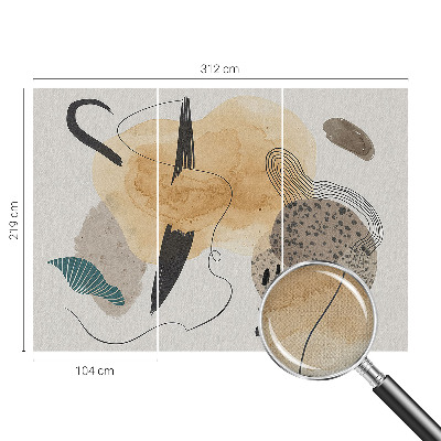 Samolepilna fototapeta za dnevno sobo Abstraktna kompozicija