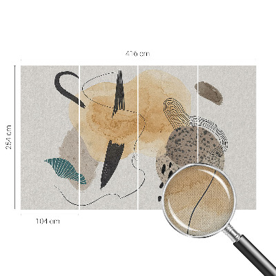 Samolepilna fototapeta za dnevno sobo Abstraktna kompozicija