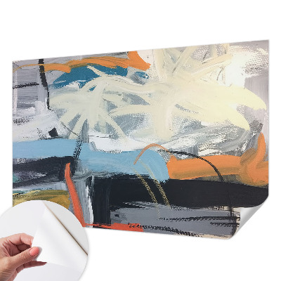 Samolepilna fototapeta za spalnico Barvita abstrakcija