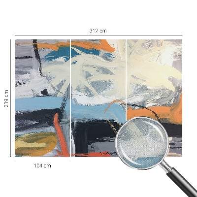 Samolepilna fototapeta za spalnico Barvita abstrakcija