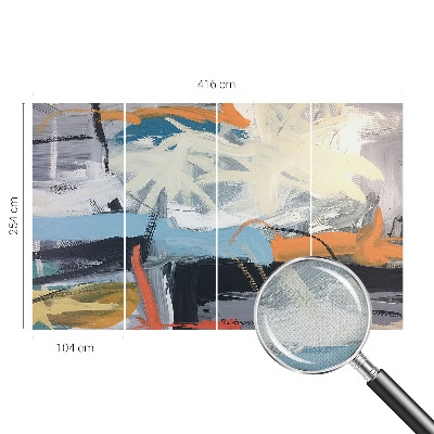 Samolepilna fototapeta za spalnico Barvita abstrakcija