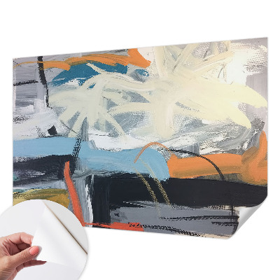 Samolepilna fototapeta za spalnico Barvita abstrakcija