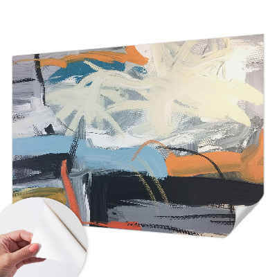 Samolepilna fototapeta za spalnico Barvita abstrakcija