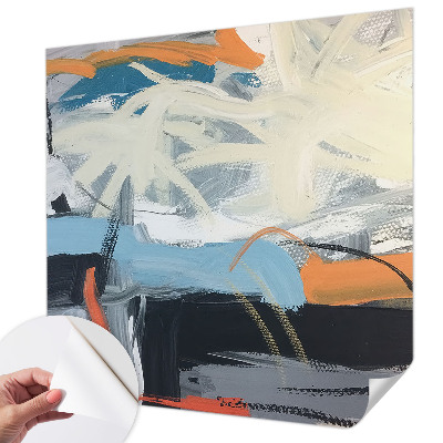 Samolepilna fototapeta za spalnico Barvita abstrakcija