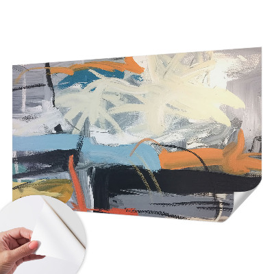 Samolepilna fototapeta za spalnico Barvita abstrakcija