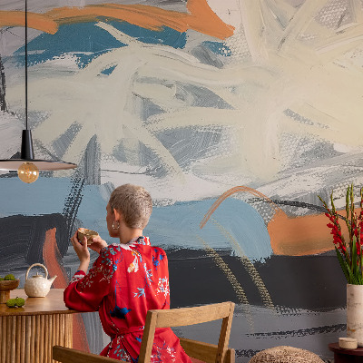 Samolepilna fototapeta za spalnico Barvita abstrakcija