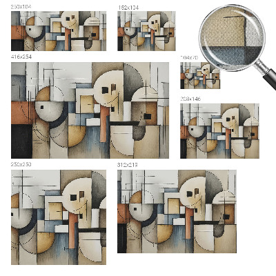 3D fototapeta z motivom geometrijske harmonije