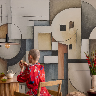 3D fototapeta z motivom geometrijske harmonije