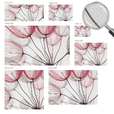 Samolepilna fototapeta za spalnico Cvetlične silhuete