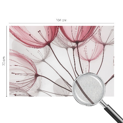 Samolepilna fototapeta za spalnico Cvetlične silhuete