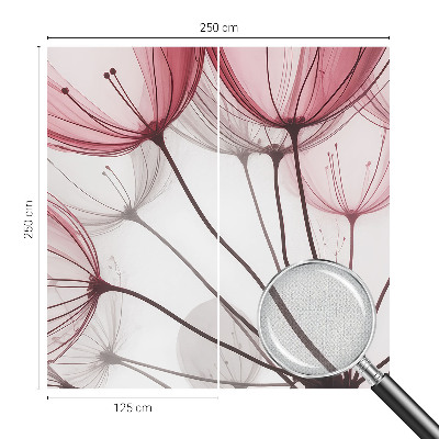 Samolepilna fototapeta za spalnico Cvetlične silhuete