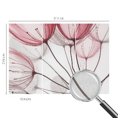 Samolepilna fototapeta za spalnico Cvetlične silhuete