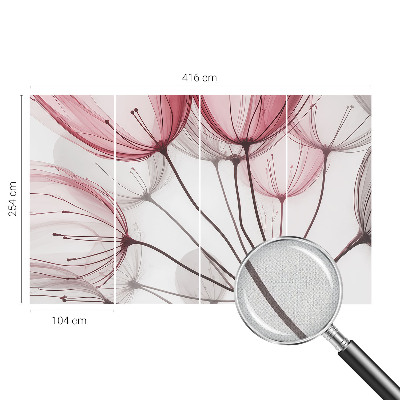 Samolepilna fototapeta za spalnico Cvetlične silhuete