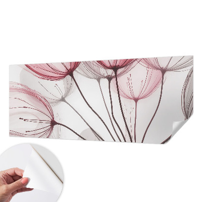 Samolepilna fototapeta za spalnico Cvetlične silhuete