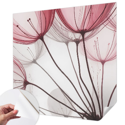 Samolepilna fototapeta za spalnico Cvetlične silhuete