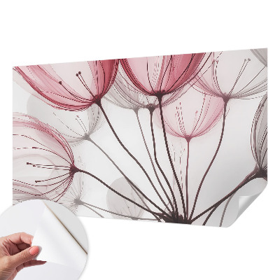 Samolepilna fototapeta za spalnico Cvetlične silhuete