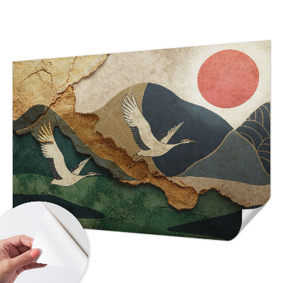 Samolepilna fototapeta Žerjavi vzhoda