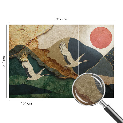 Samolepilna fototapeta Žerjavi vzhoda