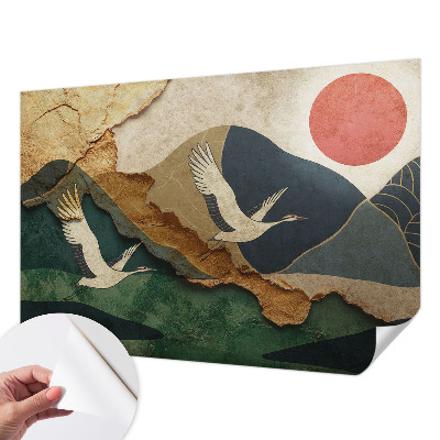 Samolepilna fototapeta Žerjavi vzhoda