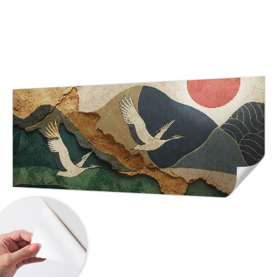 Samolepilna fototapeta Žerjavi vzhoda