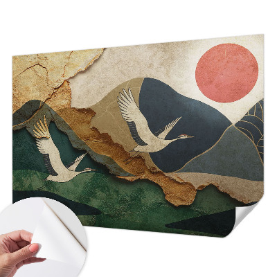 Samolepilna fototapeta Žerjavi vzhoda