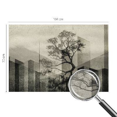 Samolepilna fototapeta za spalnico z motivom surove elegance