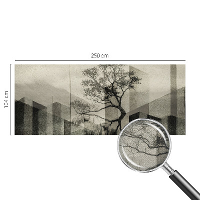 Samolepilna fototapeta za spalnico z motivom surove elegance