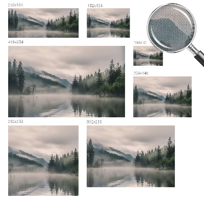 Samolepilna fototapeta za dnevno sobo z motivom atmosferskega jezera
