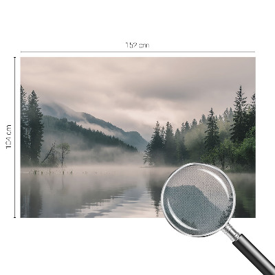 Samolepilna fototapeta za dnevno sobo z motivom atmosferskega jezera