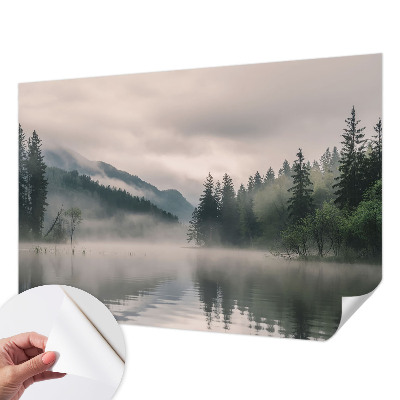 Samolepilna fototapeta za dnevno sobo z motivom atmosferskega jezera