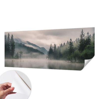 Samolepilna fototapeta za dnevno sobo z motivom atmosferskega jezera