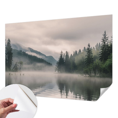 Samolepilna fototapeta za dnevno sobo z motivom atmosferskega jezera