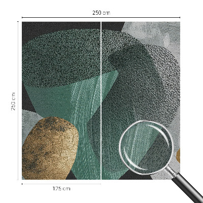 Otroška fototapeta z motivom abstraktne geometrije